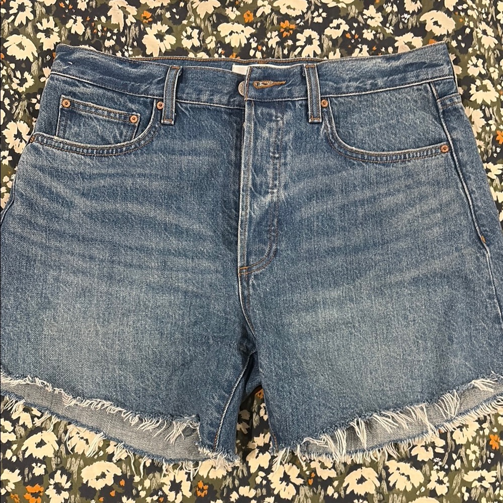 Denim Forum Classic Blue Jean Shorts